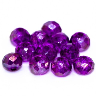 Бусины рондели 6*4мм (лиловый прозрачный)